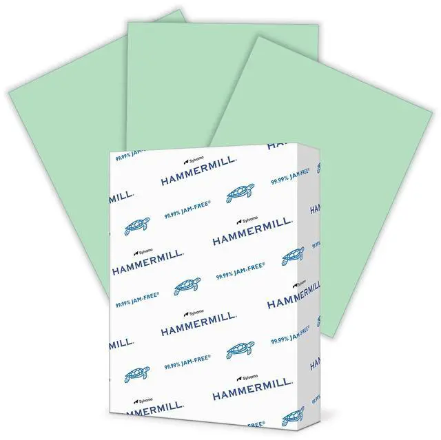 Main image of Colored Paper, 20 lb Green Printer Paper, 8.5 x 11-1 Ream (500 Sheets) - Made in the USA, Pastel Paper, 103366R