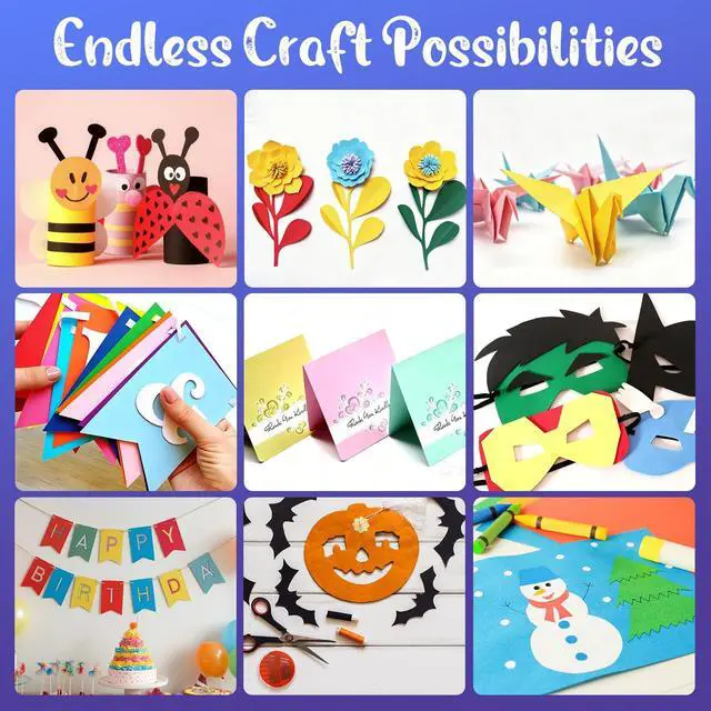 Alt view image 7 of 7 - 40 Sheets Colored Cardstock Paper 8.5 x 11, 10 Colors Card Stock | 10 Assorted Colors Construction Paper, 180gsm/65lb Heavyweight Printer Paper, for Crafts, DIY Card Making, Scrapbooking