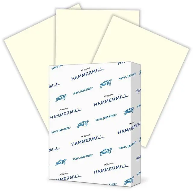 Main image of Colored Paper, 20 lb Cream Printer Paper, 8.5 x 11-1 Ream (500 Sheets) - Made in the USA, Pastel Paper, 168030R