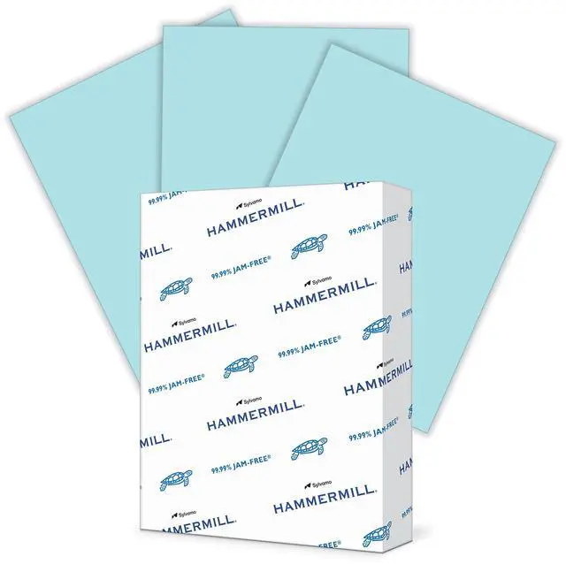 Main image of Colored Paper, 24 lb Blue Printer Paper, 8.5 x 11 - Made in the USA, Pastel Paper, 103671R-1 Ream (500 Sheets)