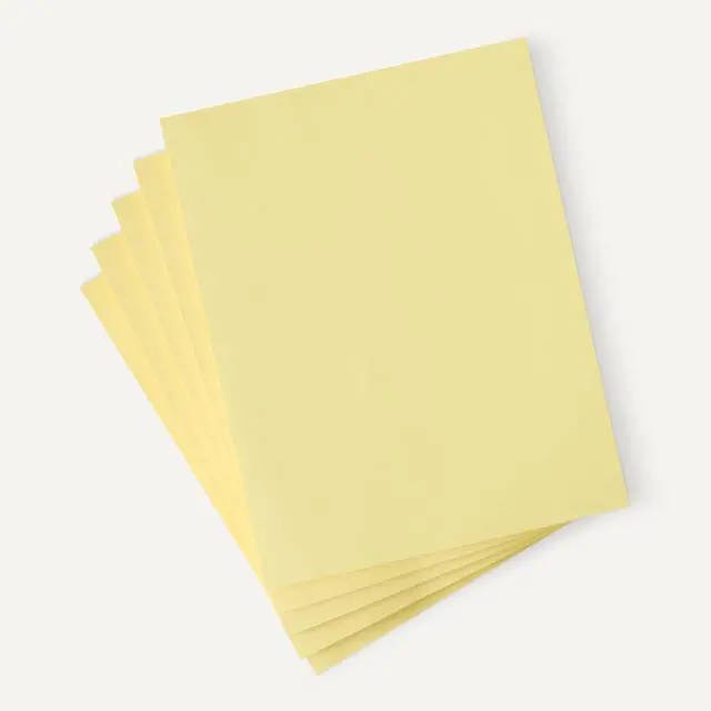 Alt view image 4 of 5 - 30% Recycled Color Copy Paper, 8.5" x 11", 20lb, Pastel Canary, 500 Sheets