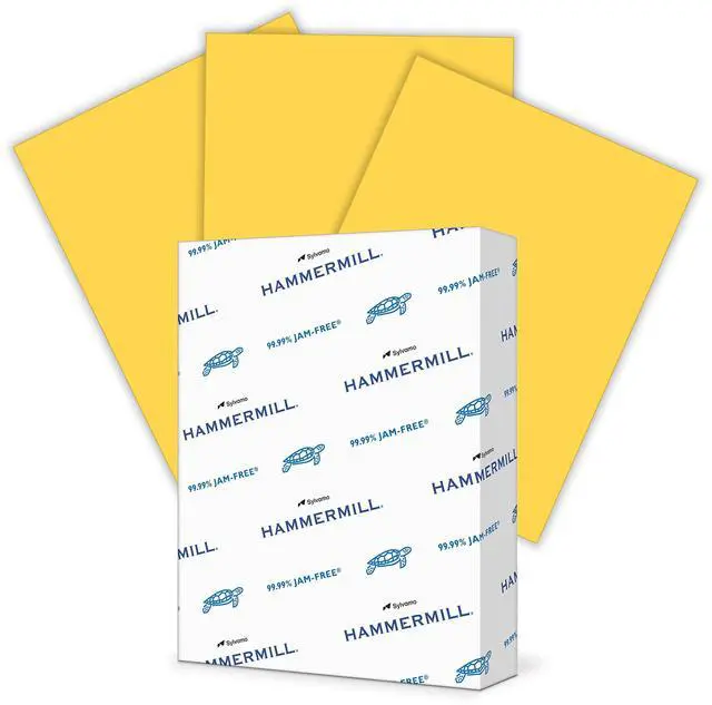 Main image of Colored Paper, 20 lb Goldenrod Printer Paper, 8.5 x 11-1 Ream (500 Sheets) - Made in the USA, Pastel Paper, 103168R