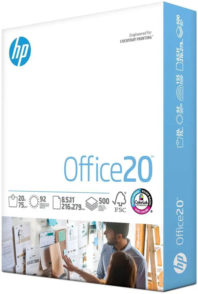 Main image of Paper | 8.5 x 11 Paper | Office 20 lb | 1 Ream - 500 Sheets | 92 Bright | Made in USA - FSC Certified | 172160R