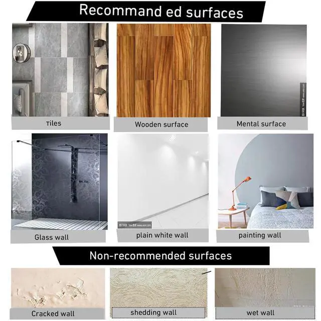 Alt view image 5 of 6 - Double Sided Foam Tape,Heavy Duty Mounting Tape,56Pcs 3mm thickness Self-Adhesive Tape,Super-Sticky Black Strong Pads Include Square Round,Waterproof for Walls Door Wood Metals Glass Papers (Black)