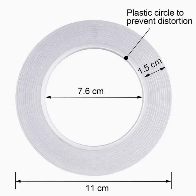 Alt view image 3 of 6 - Thin Double Sided Tape for Craft,Card Making,Gift,Scrapbooking and Office School Stationery Supplies,Tear-by-Hand, Paper Backing (4Rolls,1/2 Inch x 32 Yards Per Roll)