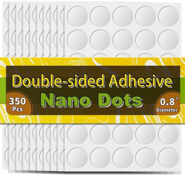 Main image of 350Pcs Double Sided Adhesive Dots, 0.8" Clear Removable Sticky Adhesive Mounting Putty, Waterproof No Trace Dots Adhesive Putty for Poster Picture Festival Decoration Museum (20mm)