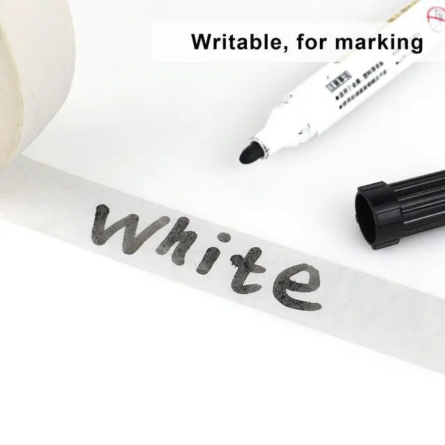 Alt view image 6 of 7 - 3 Pack White Masking Tape - Painters Tape 1 Inch Wide - Multi-Surface, Water Resistant, Indoor & Outdoor Use - 270FT Total - Artist Tape for Paint, Wall, Watercolor, Car, DIY (#4010)