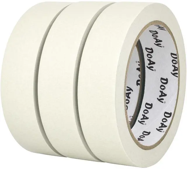 Main image of 3 Pack White Painters Tape - Masking Tape 1 Inch Wide - Multi-Surface, Smart Adhesion, Indoor & Outdoor - 270FT Total - Paint Tape for Artist, DIY, Labeling, Art, Car, General Purpose (#3910)