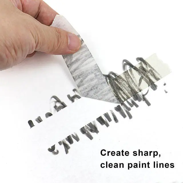 Alt view image 7 of 7 - 3 Pack White Painters Tape - Masking Tape 1 Inch Wide - Multi-Surface, Smart Adhesion, Indoor & Outdoor - 270FT Total - Paint Tape for Artist, DIY, Labeling, Art, Car, General Purpose (#3910)