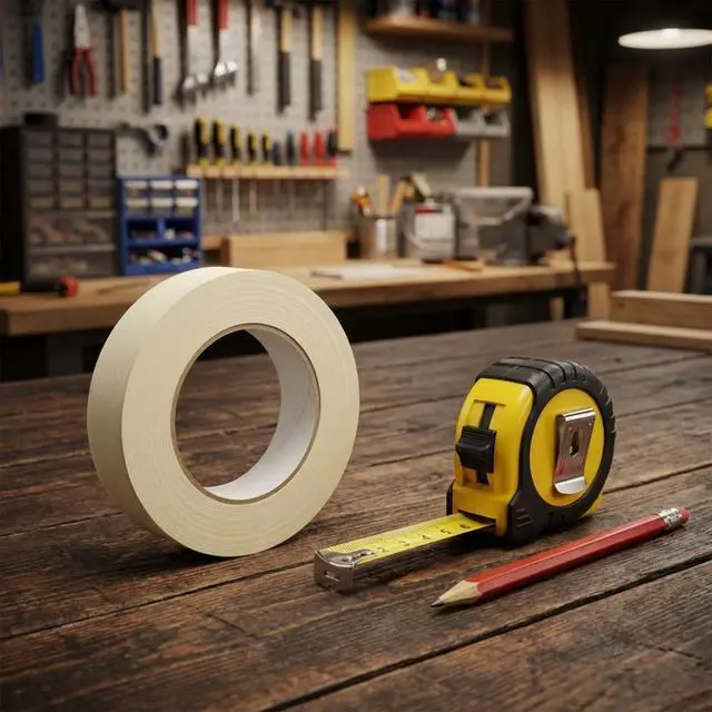 Alt view image 6 of 7 - Masking Tape 0.75 inch x 55 Yards x 10 Rolls, White Painters Tape for General Purpose Use, 550 Yards in Total