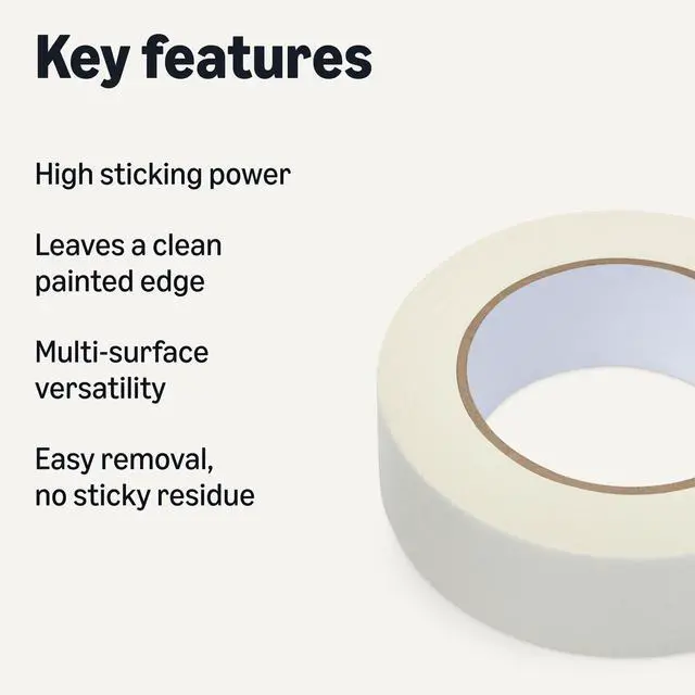 Alt view image 2 of 5 - Multi-Surface Masking Tape for Labeling, 1.41" x 60 Yards, Beige, 1 Roll