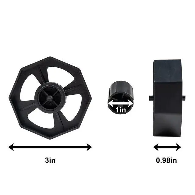 Alt view image 4 of 7 - Desktop Tape Dispenser Adhesive Roll Holder (Fits 1" & 3" Core) with Weighted Nonskid Rose red