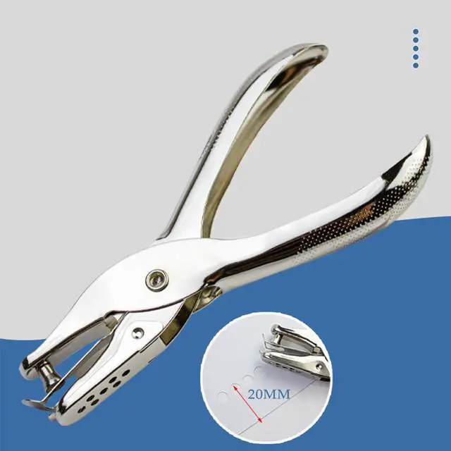 Alt view image 5 of 6 - Handle Hole Punch, 1-Piece, Paper Circle Bore Helper | Steel, For Office, School, Home, Easy to Punch Hole for Kids and Adults