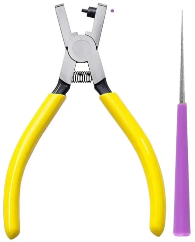 Main image of Sheet Metal Hole Punch, 2mm Small Round Hole Puncher Pliers | for Shoes Straps, Watch Band, Thin Leather, Crafts,Jewelry DIY Fabric