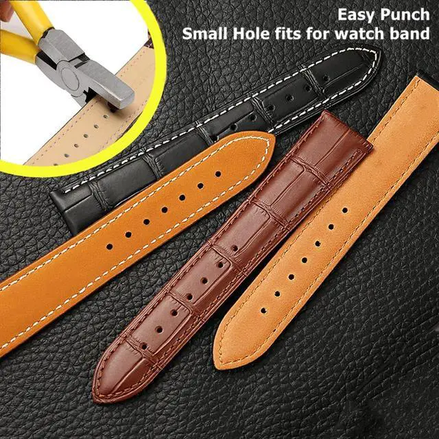 Alt view image 2 of 7 - Sheet Metal Hole Punch, 2mm Small Round Hole Puncher Pliers | for Shoes Straps, Watch Band, Thin Leather, Crafts,Jewelry DIY Fabric