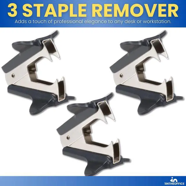 Alt view image 6 of 7 - Claw Staple Remover, 3 Pack "