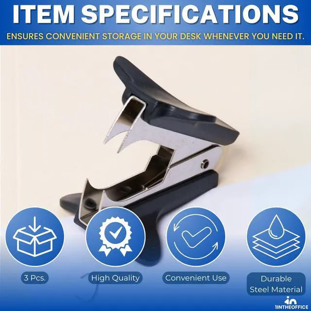 Alt view image 7 of 7 - Claw Staple Remover, 3 Pack "