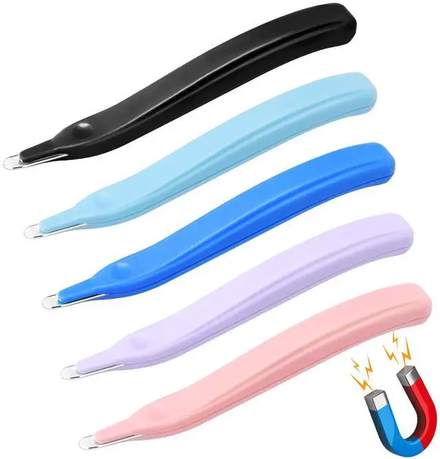 Main image of 5 Pack Magnetic Staple Remover Tools, Professional Stapler Removers Staple Puller Remover for Classroom, Multicolored Stapler Remover Tool Staple Remover Stick for Home School Office (5 Colors)