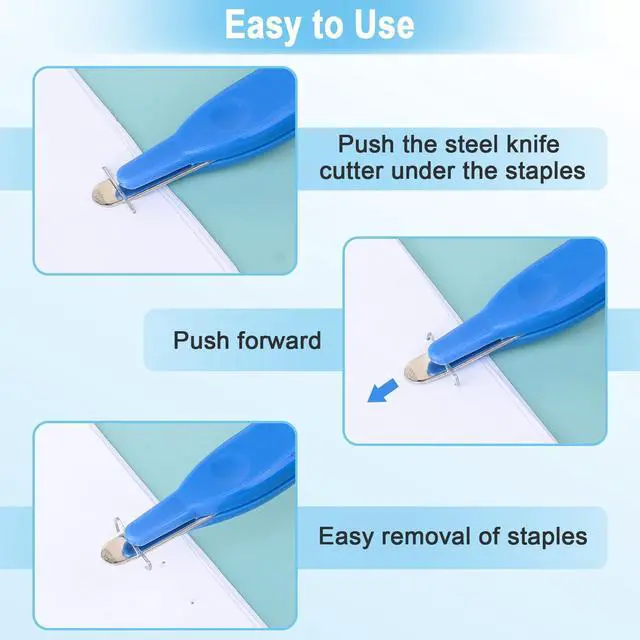 Alt view image 3 of 7 - 5 Pack Magnetic Staple Remover Tools, Professional Stapler Removers Staple Puller Remover for Classroom, Multicolored Stapler Remover Tool Staple Remover Stick for Home School Office (5 Colors)