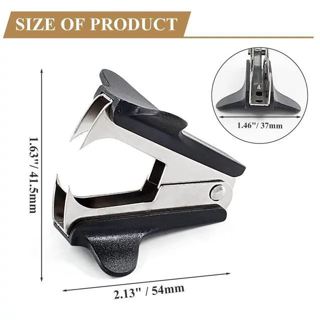 Alt view image 3 of 7 - Staple Removers, 3 Pcs, Black | Staple Puller Remover Tool, For Office School Home