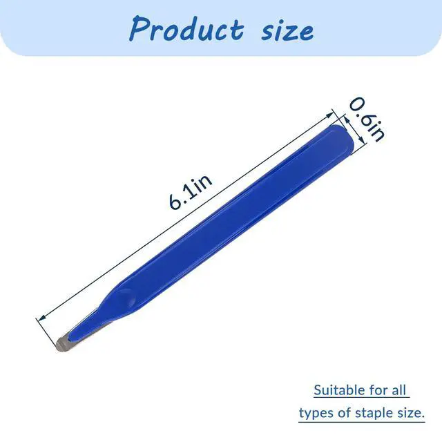 Alt view image 2 of 5 - Professional Magnetic Staple Puller Remover, Stapler Remover Tool Staple Remover Stick for Classroom, Office and Home, Blue