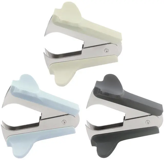 Main image of 3 Pack Staple Remover (Blue, Green, Dark Gray) | Easy removal, No paper tear, Durable & sturdy, Jaw type
