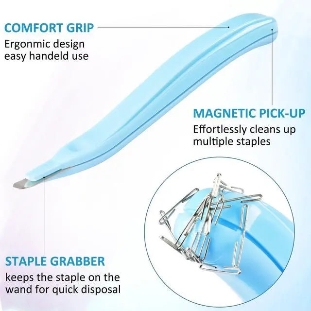 Alt view image 3 of 7 - Magnetic Staple Remover 3 Pack | Staple Removal Tool, Easy removal, No paper tear, 3-color set