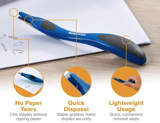 Alt view image 5 of 5 - Office Professional Push Style Easy Staple Remover, Blue (30000-BLUE)