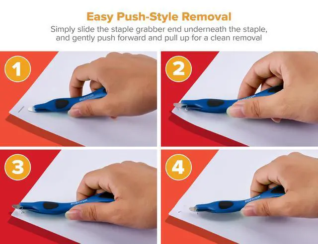 Alt view image 3 of 5 - Office Professional Push Style Easy Staple Remover, Blue (30000-BLUE)