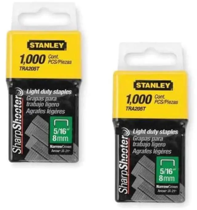 Main image of TRA205T 1,000 Units 5/16-Inch Light Duty Staples (2 pack)