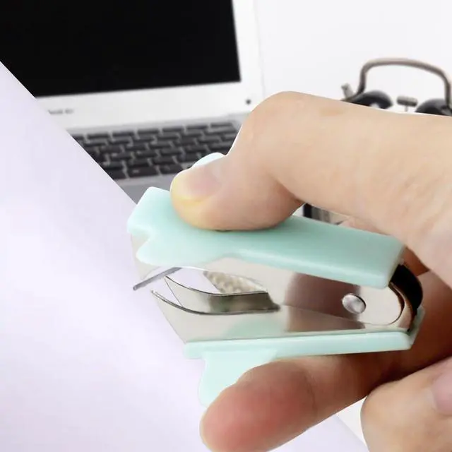Alt view image 5 of 7 - 3 Pack Staple Remover Stapler Puller Remover Stapler Remover Tool for Home Office School Office Staple Removers Staple Removal Set Pinch Jaw Style Staple Remover Tool (Pink Purple Green)
