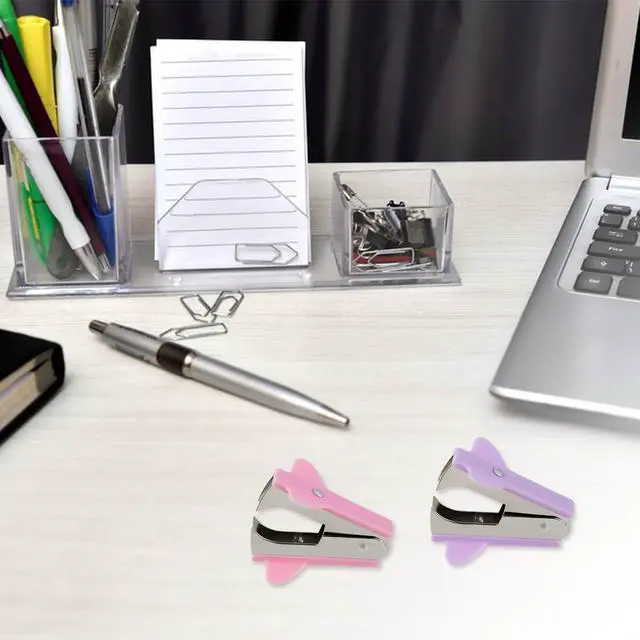 Alt view image 7 of 7 - 3 Pack Staple Remover Stapler Puller Remover Stapler Remover Tool for Home Office School Office Staple Removers Staple Removal Set Pinch Jaw Style Staple Remover Tool (Pink Purple Green)