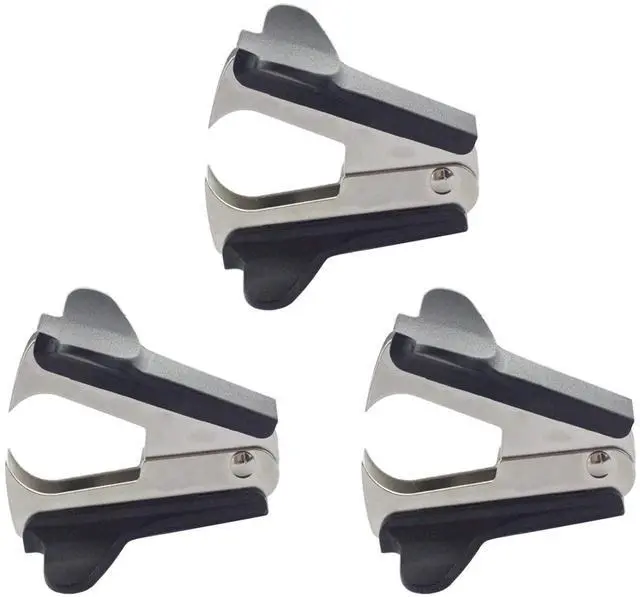 Main image of 3 Pack Staple Remover Black | Easy removal, No paper tear, Durable & sturdy, Jaw type