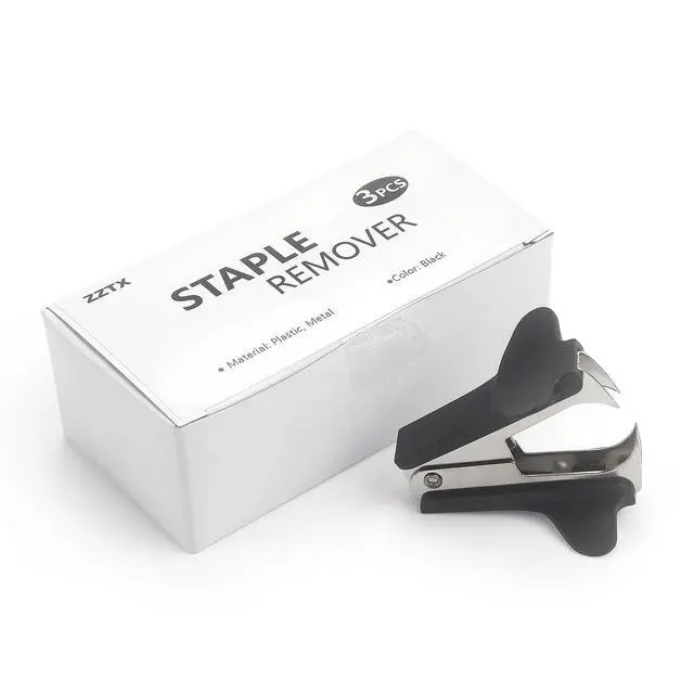 Alt view image 4 of 4 - 3 Pack Staple Remover Black | Easy removal, No paper tear, Durable & sturdy, Jaw type