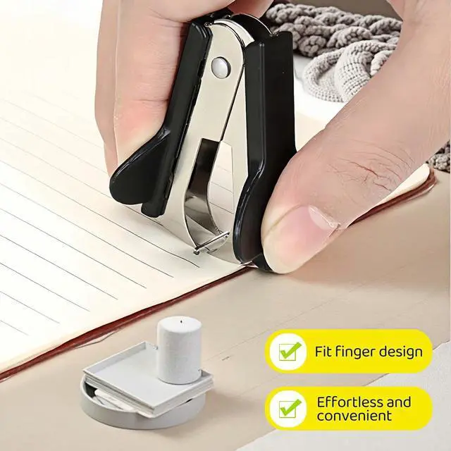Alt view image 4 of 7 - Staple Remover 2 Pack - Heavy Duty No Rip Design with Steel Teeth | Red & Black Set for Office, School, Bulletin Boards | Smooth Grip Puller