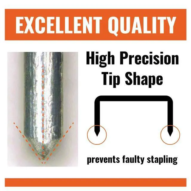 Alt view image 4 of 6 - 35-5M Standard Staples for USA; Leg Length 6mm (1/4"); 100 Staples per Stick, for Use with Max HD-50, HD-50R, HD-50F and other Standard Staplers, 0.25" Leg Length, 0.5" Crown Width, 5000 Count