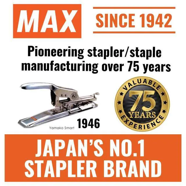 Alt view image 6 of 6 - 35-5M Standard Staples for USA; Leg Length 6mm (1/4"); 100 Staples per Stick, for Use with Max HD-50, HD-50R, HD-50F and other Standard Staplers, 0.25" Leg Length, 0.5" Crown Width, 5000 Count