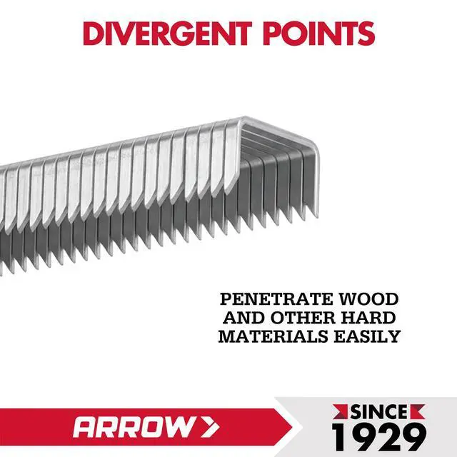 Alt view image 7 of 7 - Staples, 1/4-Inch Leg, 3/8-Inch Crown, 5000 Count | Heavy Duty, For Upholstery, Construction, Furniture, Crafts, Fit Arrow T50 Staple Guns, Hammer Tackers and Pneumatic Tools