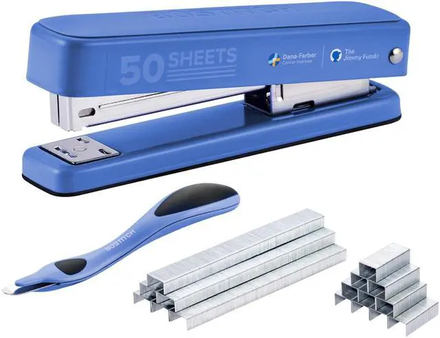 Main image of Titan Heavy Duty Metal Stapler, 50 Sheet Capacity with 1250 Staples and Ergonomic Staple Remover, Jam Free Stapling, Full Strip Stapler for Desk, Office and Classroom, Blue