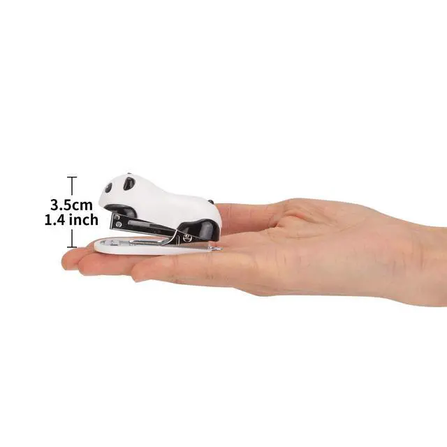 Alt view image 5 of 5 - Mini Cute Panda Desktop Stapler, 12 Sheet Capacity | Includes Built-in Staple Remover & 1000PCS No.10 Staples