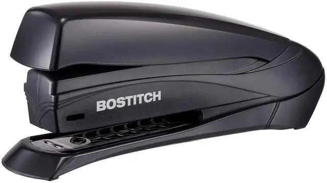 Main image of Office Inspire 20 Sheet Stapler, One Finger, No Effort, Spring Powered Stapler, Black