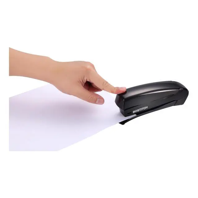 Alt view image 5 of 7 - Office Inspire 20 Sheet Stapler, One Finger, No Effort, Spring Powered Stapler, Black
