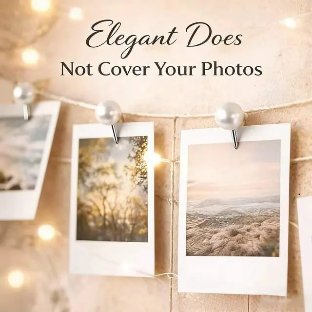 Alt view image 3 of 7 - 100 Pcs Pearl White Decorative Push Pins - Cute Large Round Head Thumb Tacks for Bulletin Board & Cork Board - Aesthetic Pearl Pins for Photos, Maps, Calendars, Home & Office Decor