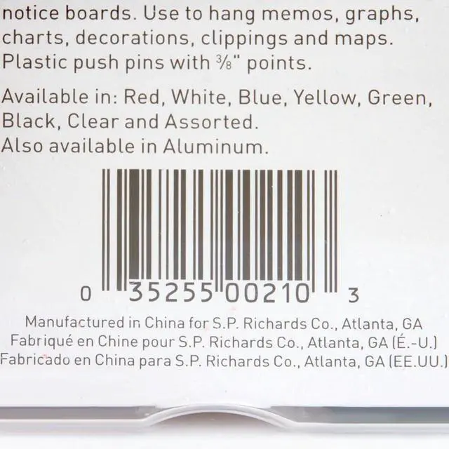 Alt view image 2 of 2 - 1/2" Head Push Pins
