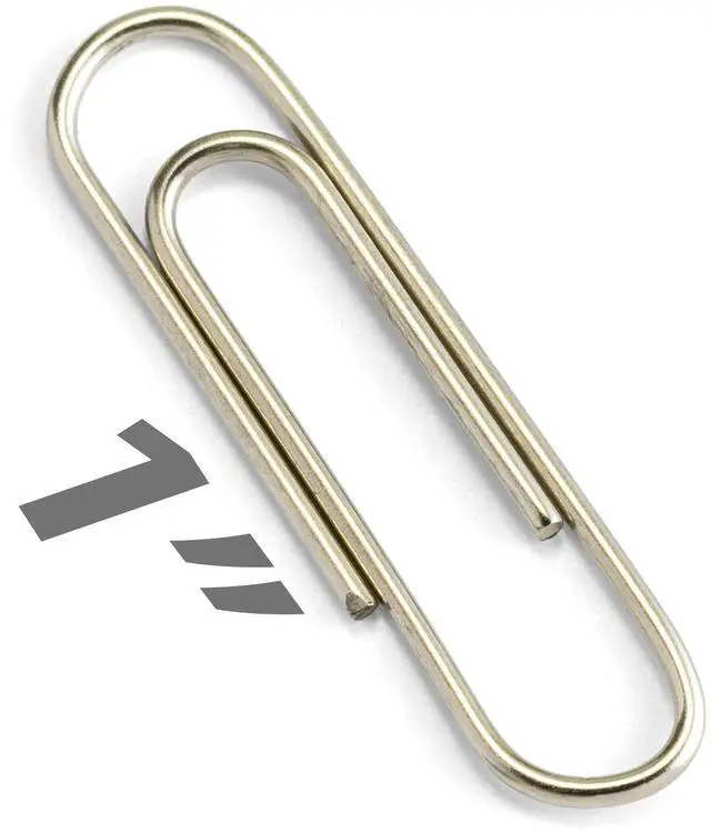 Alt view image 2 of 3 - Small #3 Size Paper Clips, Silver, 200 in Pack (97219)