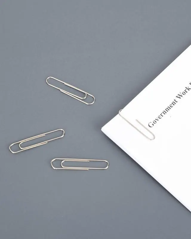 Alt view image 5 of 7 - Jumbo Non-Skid Paper Clips, 2 Inch (50 mm), 300 Count, Silver | Large paper clips for office, school and personal use, conveniently packed in 3 boxes of 100 each.