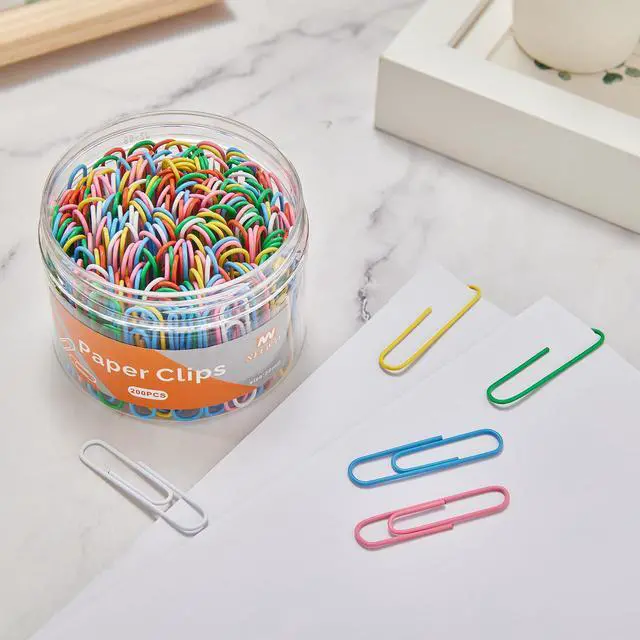Alt view image 4 of 6 - 200pcs Colored Paper Clips, 2 Inch Large Paper Clip, Jumbo Paperclips, Paper Clips Assorted Colors