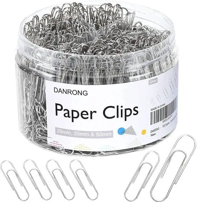 Main image of 650 PCS Paper Clips Assorted Sizes, Small Medium and Large(1.1", 1.3" & 2"),Paperclips for Office, School, Home Supplies-Silver | (1.1", 1.3" & 2"), Paperclips for Office, School, Home Supplies-Silver