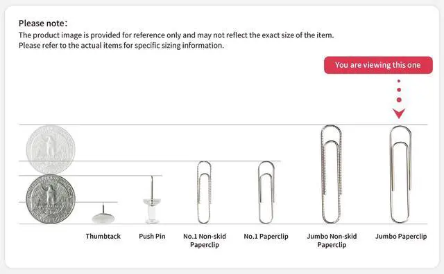 Alt view image 7 of 7 - Paperclips for Office School & Personal Use, Jumbo Smooth Paper Clip (2"), 300 Large Paper Clips (3 Boxes of 100 Each), Silver | Large paper clips for office, school and personal use