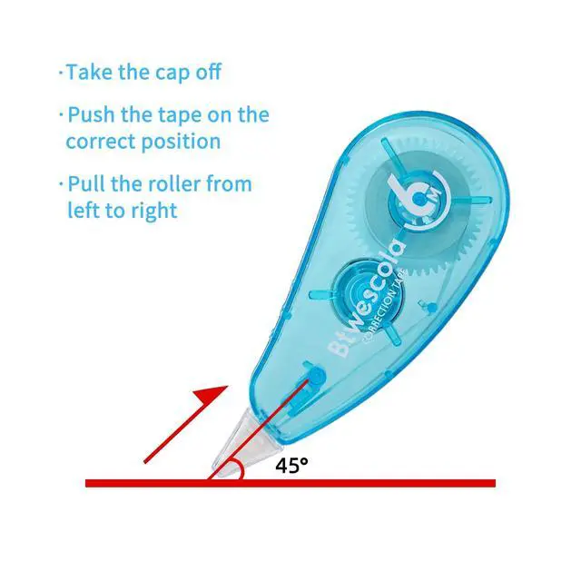 Alt view image 4 of 7 - Correction Tape, Easy to Use Applicator for Instant Corrections, 19.7 Feet 6-Count Pack Correction Tape for School, Office, Crafting (6pcs/Set)